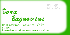 dora bagnovini business card